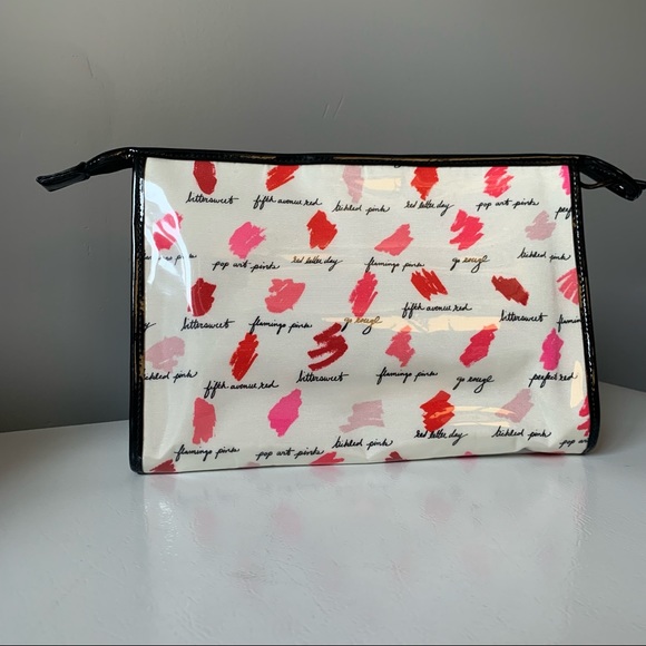 Kate Spade ♠️ Lipstick Smudge Makeup Bag Large - Picture 6 of 11